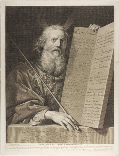 Mojžíš od Gérard Edelinck