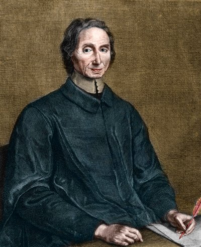 Portrét Nicolase Malebranche (1638-1715), francouzského filozofa. od Gérard Edelinck