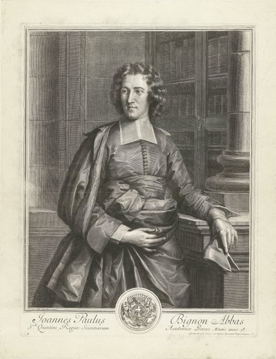 Portrét Jean Paul Bignon Joannes Paulus Bignon Abbas (titul na objektu) od Gérard Edelinck