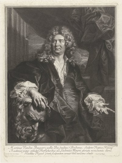 Portrét Martina Desjardinse Martinus Vanden Baugart (titul na objektu) od Gérard Edelinck