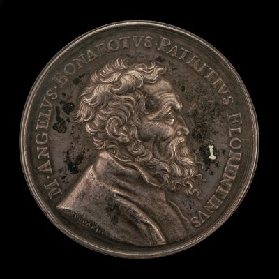 Michelangelo Buonarroti, 1475-1564, líc italského umělce, 1673. od Gérard Léonard Hérard