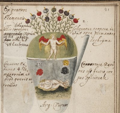 Alchymistický zápisník, c. 1620 od Grasshoff