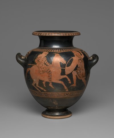 Podkrovní červenofigurový stamnos, 440-430 př. n. l. (keramika) (viz také 342002) od Greek