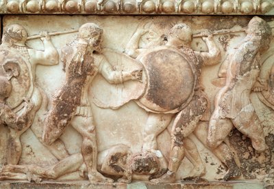 Gigantomachy (bitva mezi bohy a obry) (reliéf, vlys, 525 př.nl) od Greek