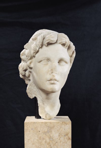 Hlava Alexandra Velikého (356-323 př.nl) (mramor) od Greek