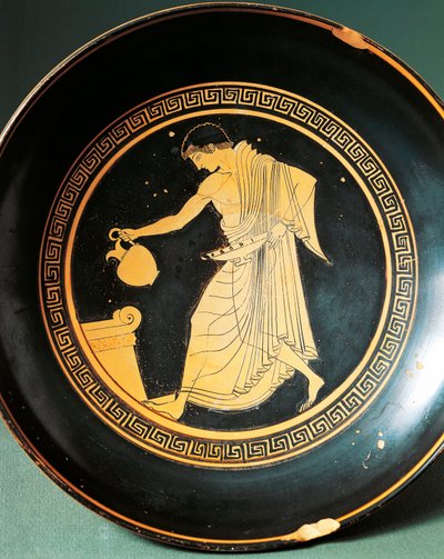 Kylix od Douris zobrazující mládí u oltáře, 6. století před naším letopočtem (keramika) od Greek