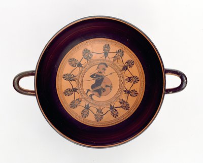 Siana Cup zobrazující válečníka, cca 560 př. n. l. (hlína) od Greek