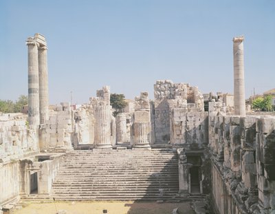 Velké schodiště Apollónova chrámu, cca 336 př.nl od Greek School