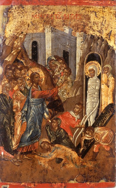 Vzkříšení Lazara od Greek School