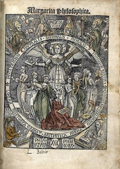 Margarita Philosophica. Titulní strana, 1504 od Gregor Reisch
