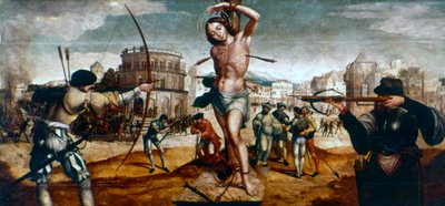 Umučení svatého Šebestiána, 16. století od Gregorio Lopez