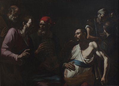 Uzdravení muže s vodnatelností, kolem roku 1630. od Gregorio Preti