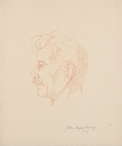 Portrét Franze Barwiga staršího od Grete Wagner Barwig