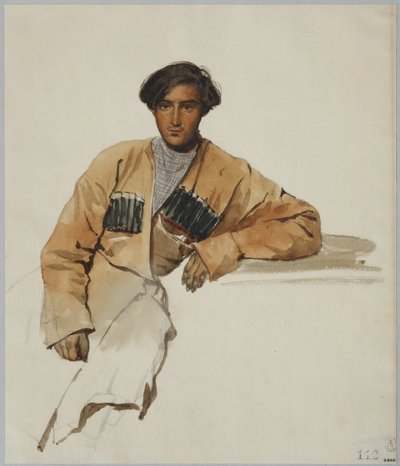 Portrét Christophora Dmitrieviče Sanikidze, 1841 od Grigori Grigorevich Gagarin