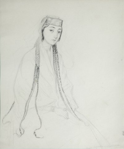 Portrét princezny Marie Maiko Orbeliani 1818-1849, 1840-1842 od Grigori Grigorevich Gagarin