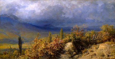Podzimní pohled na Krym, 1884. od Grigori Grigorievich Mjasoedov