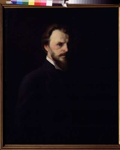 Autoportrét (Autoportrét). Painture de Grigori (Grigory, Grigory) Grigorievich Myasoedov (Myasoedov, Myasoedov) (1834-1911), huile sur toile od Grigori Grigoryevich Myasoedov