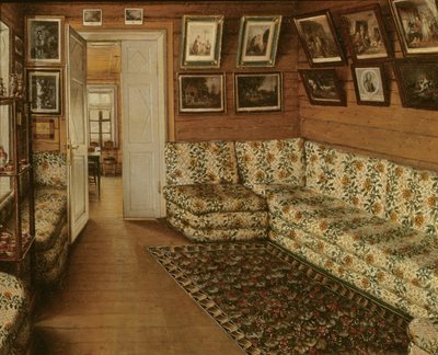 Přijímací místnost panského domu od Grigori Vasilievich Soroka