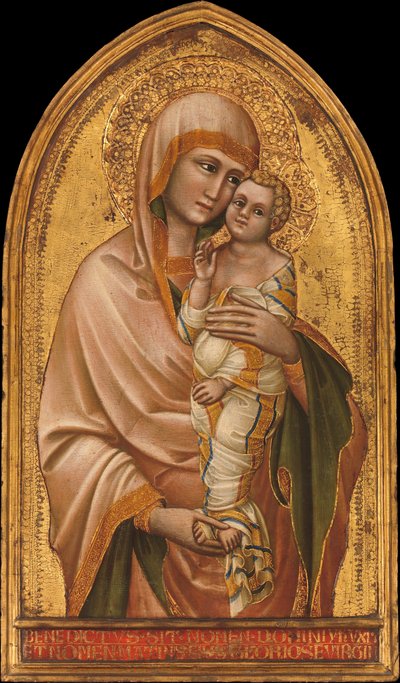 Madonna a dítě. od Guariento