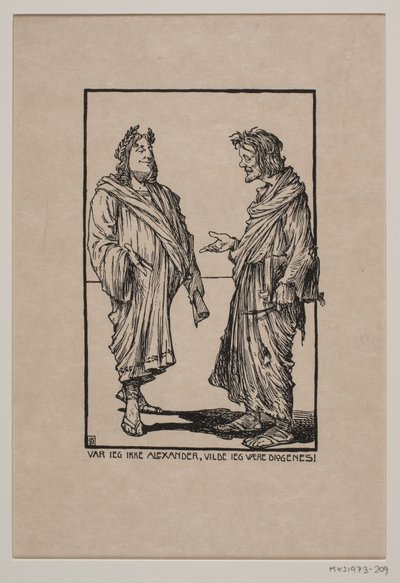 Alexandra a Diogena od Gudmund Hentze