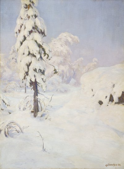 Zima v lese od Gudmund Stenersen