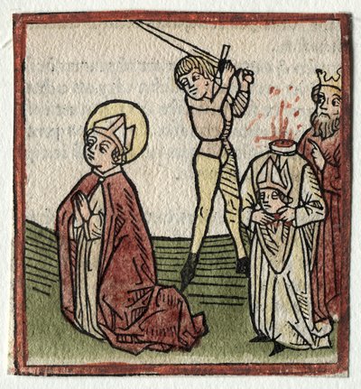 Sts. Theonestus a Albanus; nebo St. Louis. Pankráce od Günther Zainer