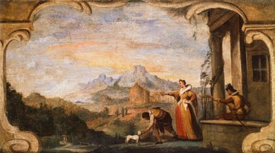 Návrat Odyssea od Giovanniho Francesca Barbieriho, známého jako Guercino (1591-1666). od Guercino