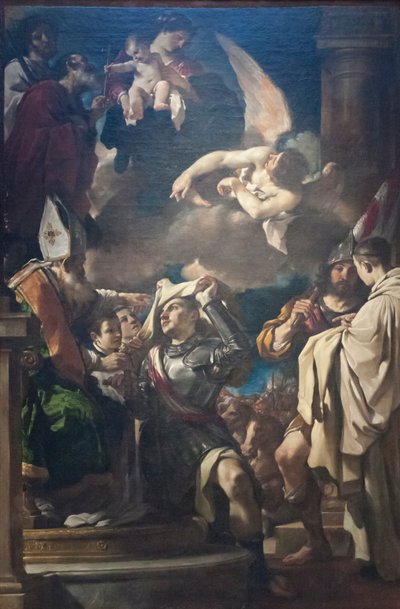 Heiliger Wilhelm von Aquitanien erhält die Kutte von Guercino (1591-1666)