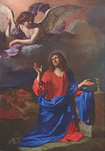 Agónie v zahradě (olej na plátně) od Guercino (1591 1666)