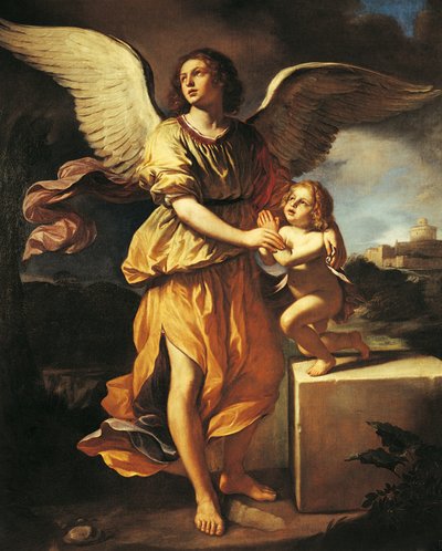Anděl strážný od Guercino