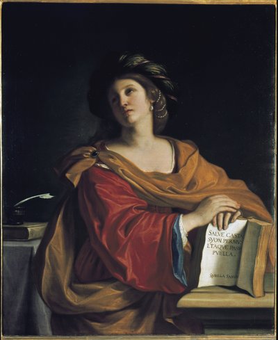 Samian Sibyla (Samos) - Olej na plátně od Guercino