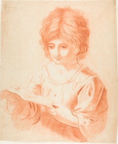 Chlapec čtení od Guercino