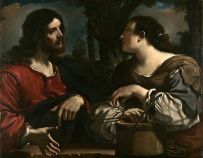 Kristus a Samařská žena od Guercino