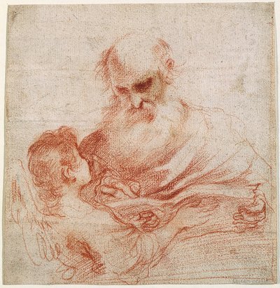 Evangelista svatý Matouš s andělem od Guercino