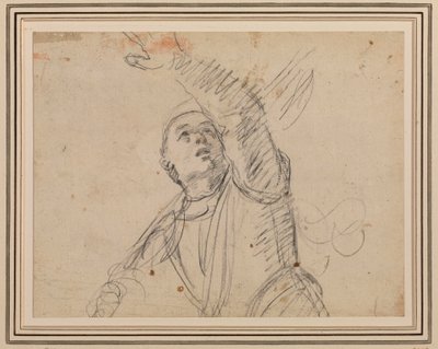 Guercino - Voják, podle vojáka v An. Carracciho Vzkříšení, Maisons-Lafitte, RCIN 902599 od Guercino