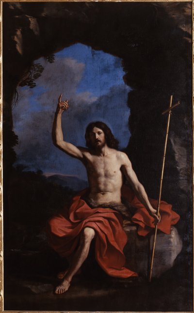Guercino, Svatý Jan Křtitel na poušti, 1650 od Guercino