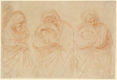 Madonna Mourning: Studie k pohřbení Krista od Guercino