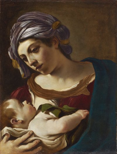 Madona s dítětem od Guercino