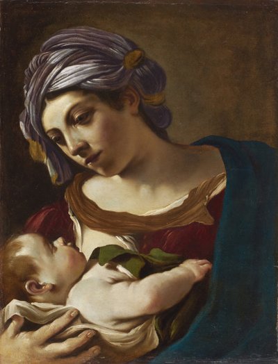 Madonna s dítětem od Guercino