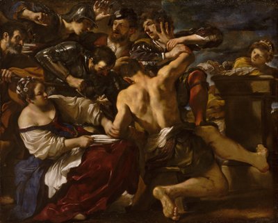 Samson zajat Filištíny, 1619. od Guercino