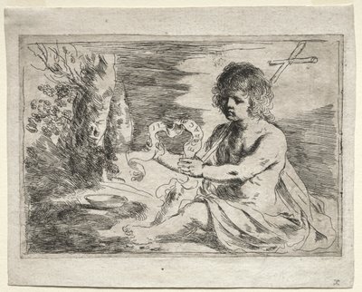 Svatý Jan Křtitel od Guercino
