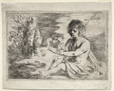 Svatý Jan Křtitel, 50. léta 17. století. od Guercino