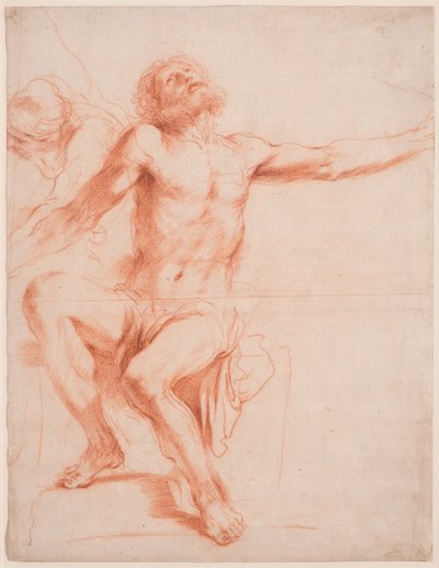 Studie für "Das Martyrium des Heiligen Bartholomäus" od Guercino