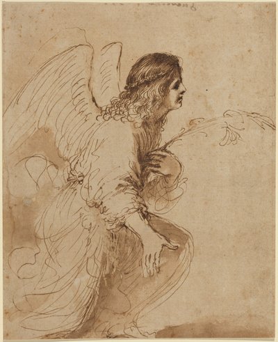 Anděl Zvěstování od Guercino