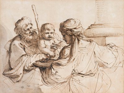 Svatá rodina od Guercino