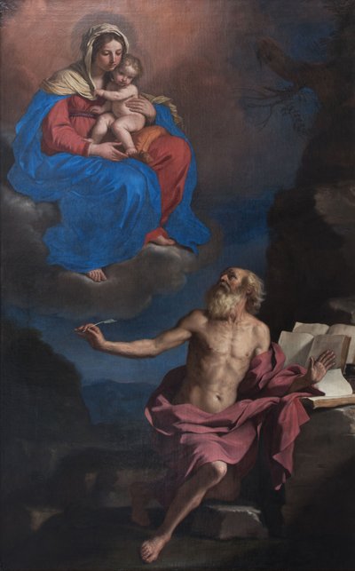 Panna s dítětem zjevující se svatému Jeronýmovi od Guercino