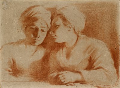 Dvě sedící ženy, polovina 17. století od Guercino