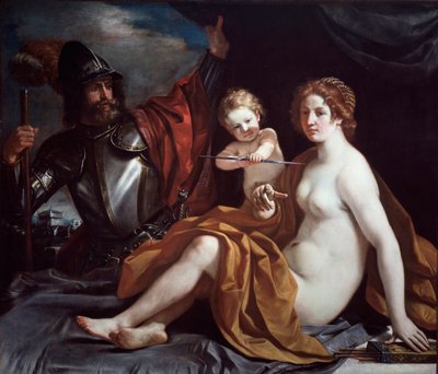 Venuše, Mars a Láska od Guercino