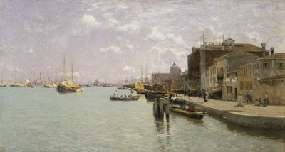 Ráno na Giudecca, Benátky od Guglielmo Ciardi