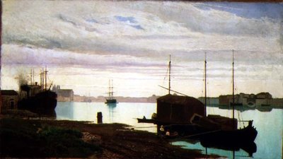 Kanál Giudecca, Benátky od Guglielmo Ciardi